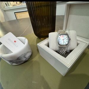 Brand New - Joli 40MM Stainless Steel & Diamond Bracelet Watch